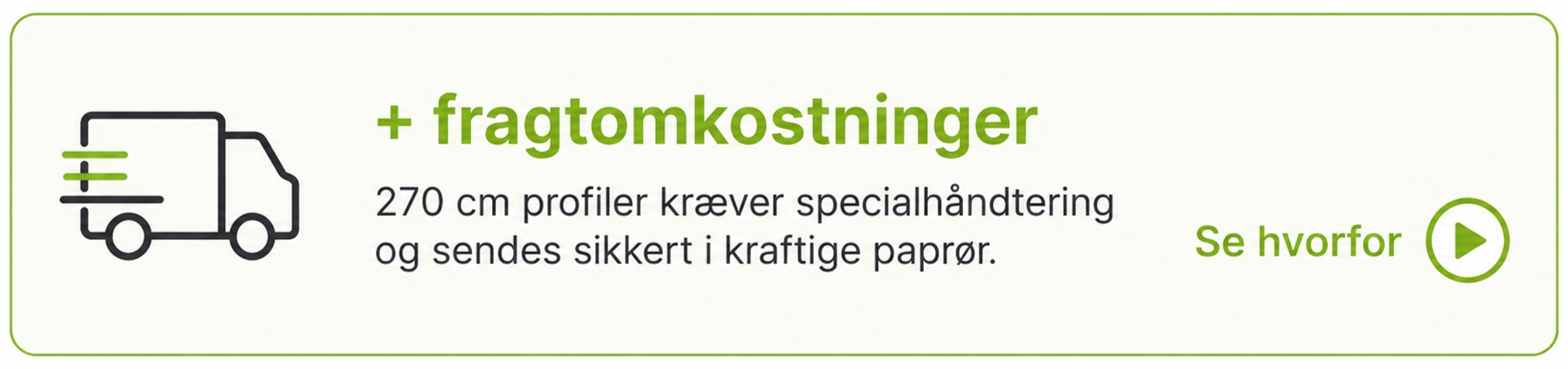 Fragt 295 kr. - se video